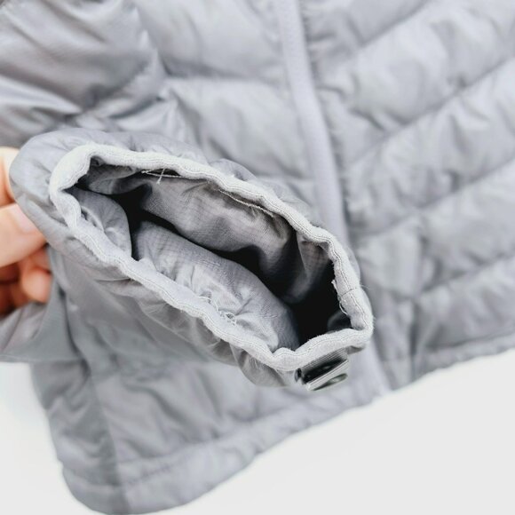 The North Face Womens Down Puffer Jacket Flare S Grey Nylon Packable Lightweight - Picture 7 of 15